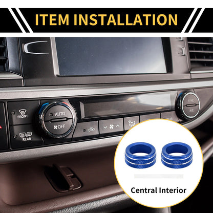 Audio Volume Tune Switch Knob Cover Ring for Toyota Tacoma (2020-2023)
