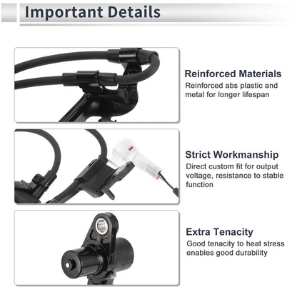 ABS Wheel Speed Sensor / 1x / Front Right for Toyota Corolla (2003–2008)