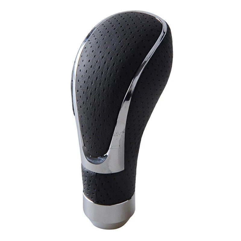 Universal Black Leather Manual Car Gear Shift Knob for Various Models