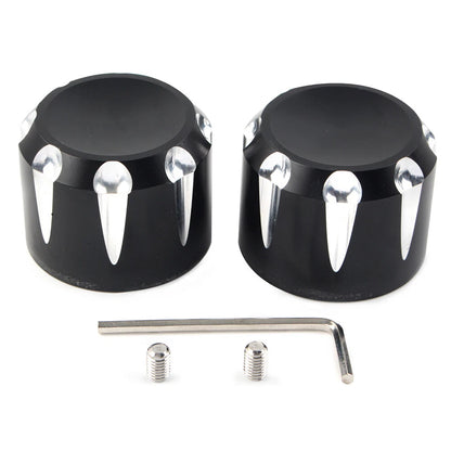 CNC Front Axle Cap Nut Covers  for Harley Touring Road King Electra Glide