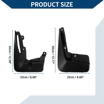 Mud Flaps Splash Guards 1 Set for BMW 6 Series GT (2018-2023)