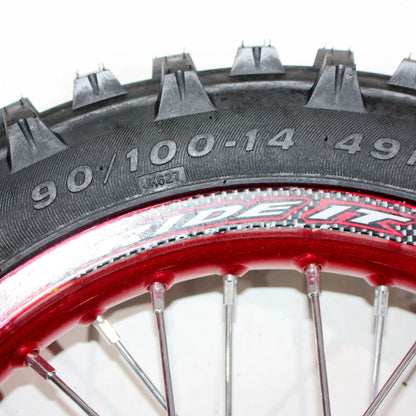 14" Rear Alloy Wheel Rim for PIT PRO Bigfoot Dirt Bike (90-100)