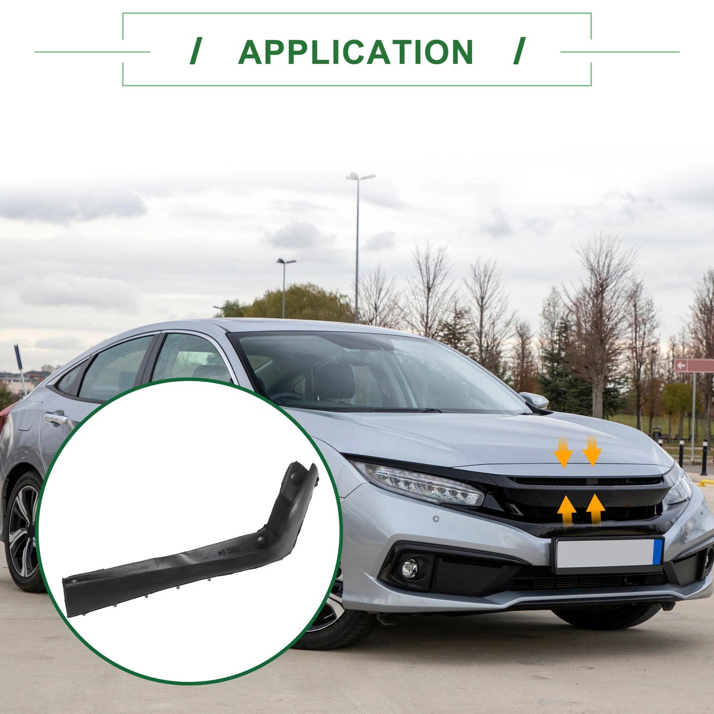 Front Engine Hood Sealing Strip for Honda Civic (2016-2021)