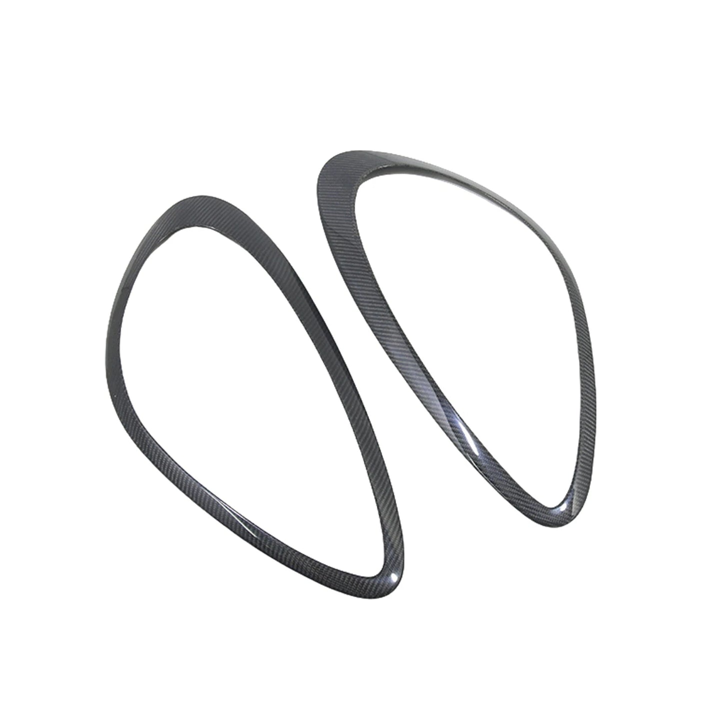 Carbon Fiber Headlight Eyebrow Covers for Porsche Cayenne 958 (2011-2014)