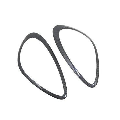 Carbon Fiber Headlight Eyebrow Covers for Porsche Cayenne 958 (2011-2014)