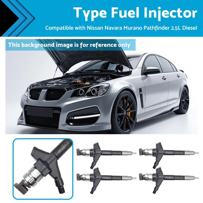 4 x Fuel Injectors for Nissan Navara Pathfinder Murano (2005-2015)