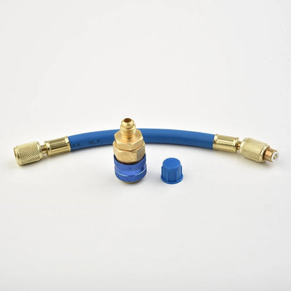 R134A 1 OZ 1/4 Hand Turn Filler Oil & Dye Injector Adapter