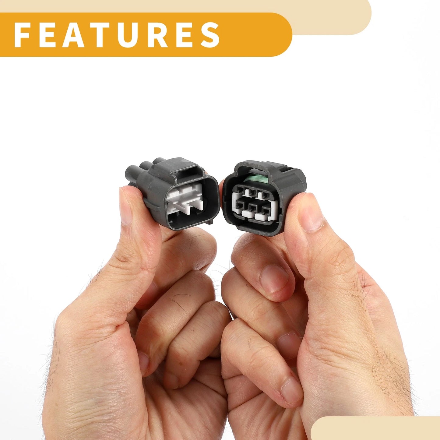 6 Pin Front Headlight Connector Plug for Toyota