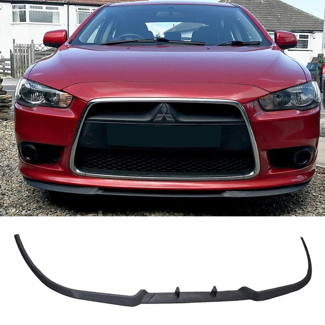 x3 Front Bumper Splitter for Mitsubishi Lancer Evo (2001-2007)