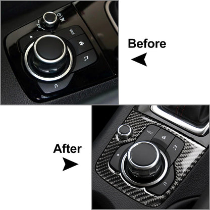 Carbon Fiber Inner Gear Shift Panel Cover for Mazda 3 Axela (2013-2018)