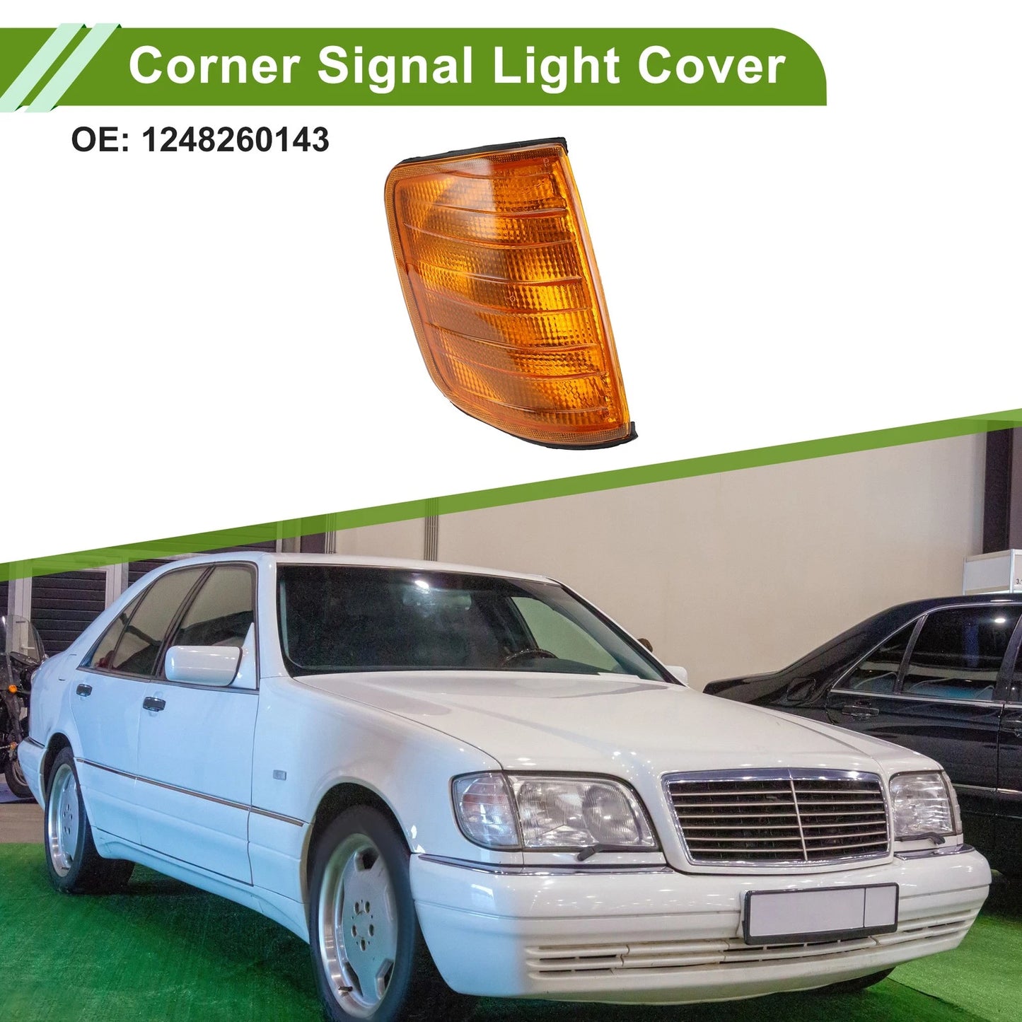 Right Corner Signal Light Cover for Mercedes-Benz (1984-1996)
