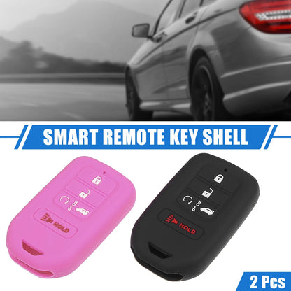 5 Button Smart Remote Key Shells for Honda Accord (2016-2021) Black Pink