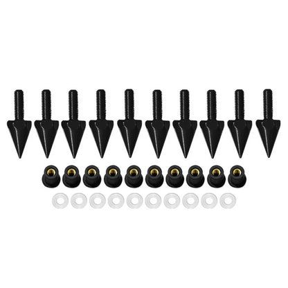 5MM Windshield Screws for Motorcycle - 10Pcs Black