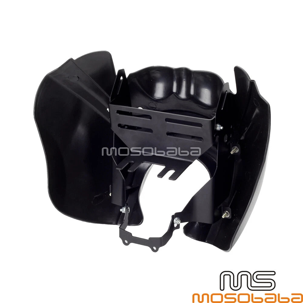 5.75'' LED Headlight & Front Fairing & Windshield for Harley Softail Low Rider