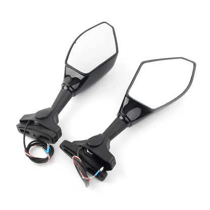LED Turn Signal Rearview Mirror for Honda Kawasaki Yamaha Suzuki