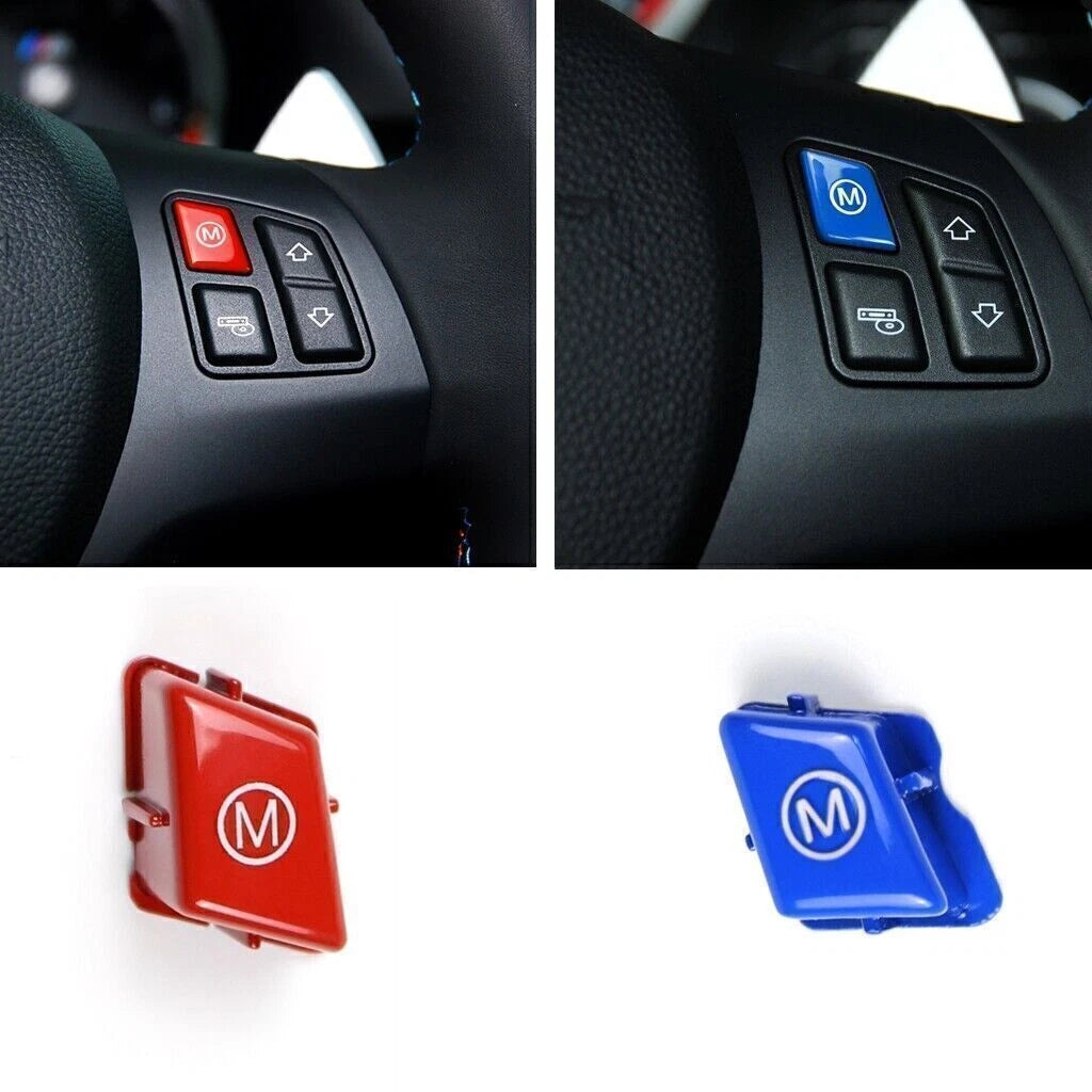 M Button Cover for 2007-2013 BMW 3 Series M3 E90 E92 E93 (2007-2013)