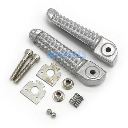 Silver Rear Footrest Pegs for Yamaha YZF R6S YZF600 (2003-2009)
