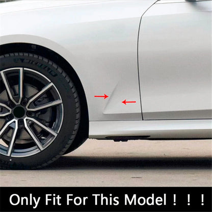 ABS Side Fender Air Outlet Vent Cover Gloss Black for BMW 3-Series (2020-2021)