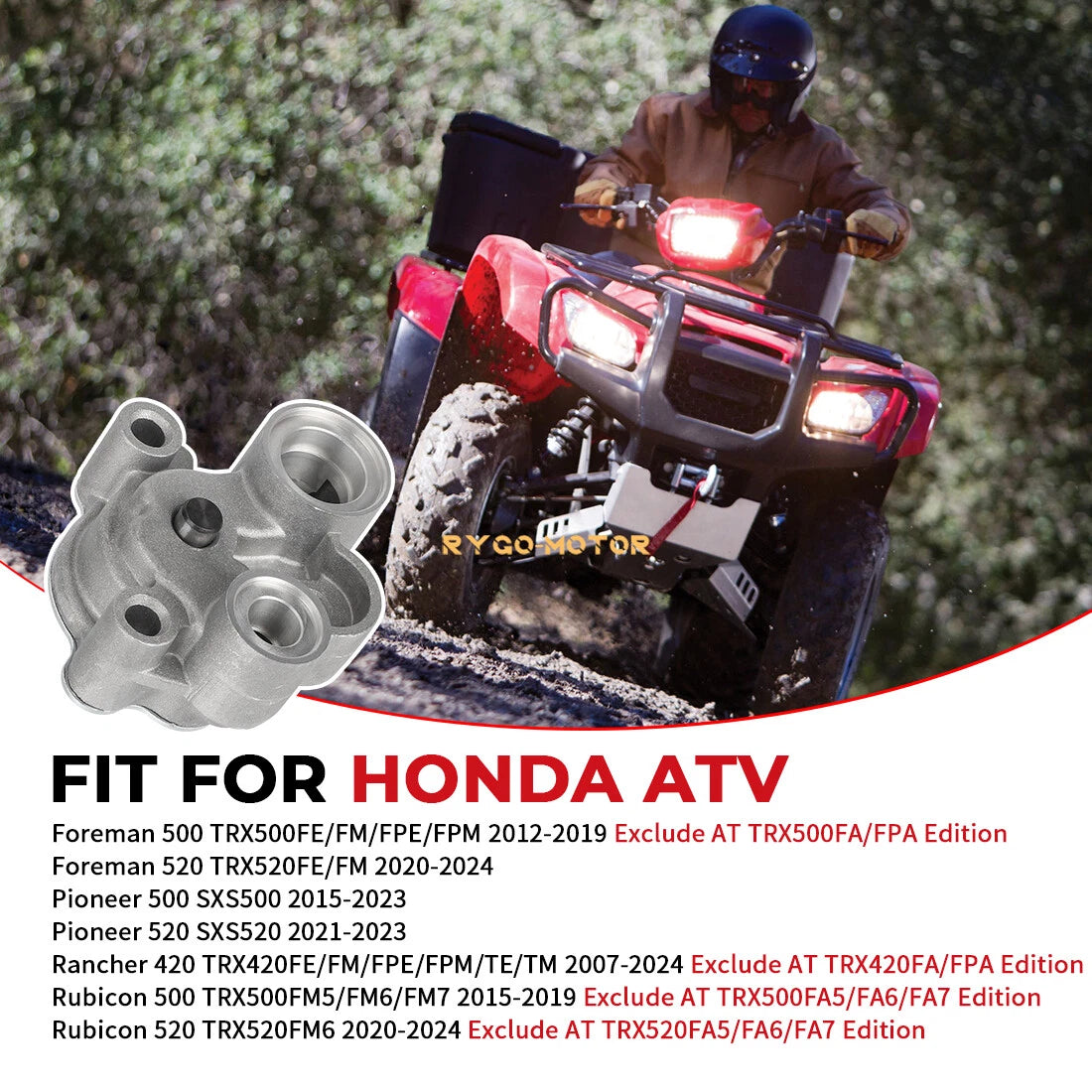 Oil Pump Assembly for Honda 420 Rancher Foreman 520 Pioneer 500