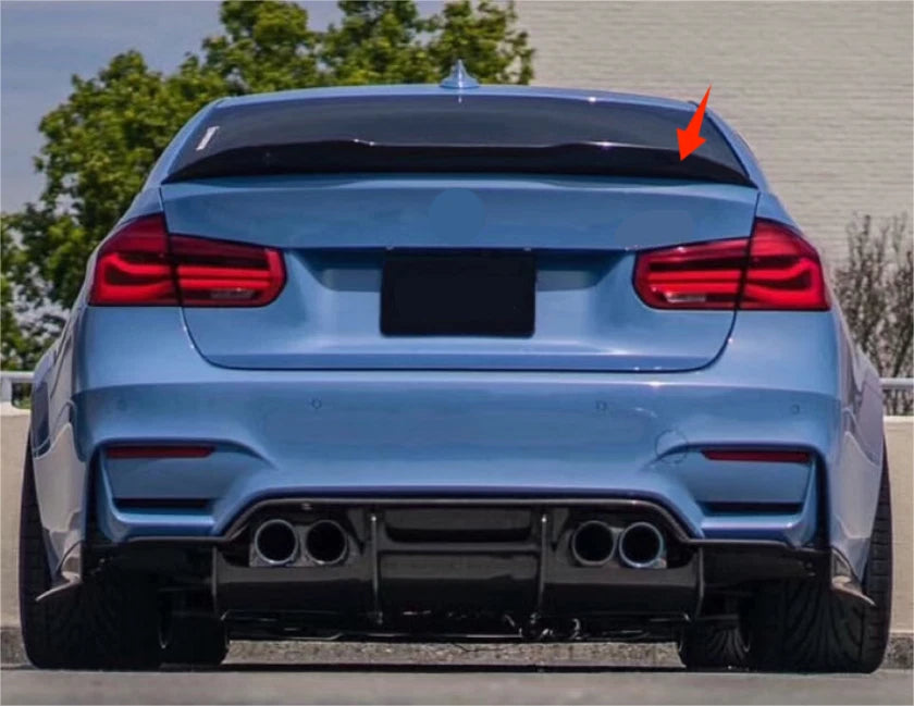ABS Trunk Spoiler PSM Style Black for BMW 3 Series F30 F80 Sedan (2012-2018)