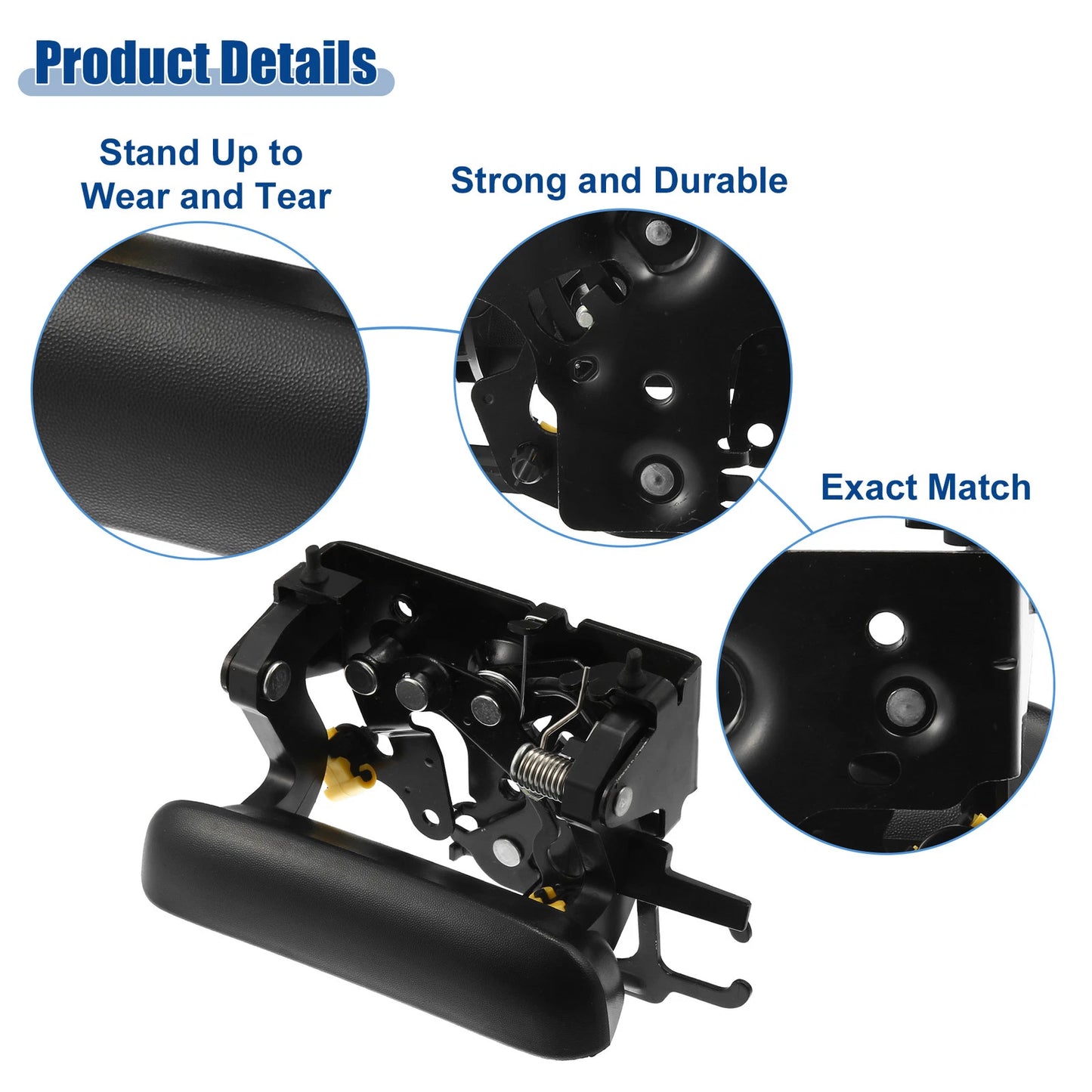 Rear Door Liftgate Latch Handle for Chevrolet Avalanche Rod Clips