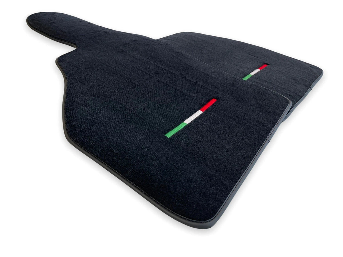 Floor Mats for Ferrari F8 Spider Black Tailored Carpets Set with Emblem