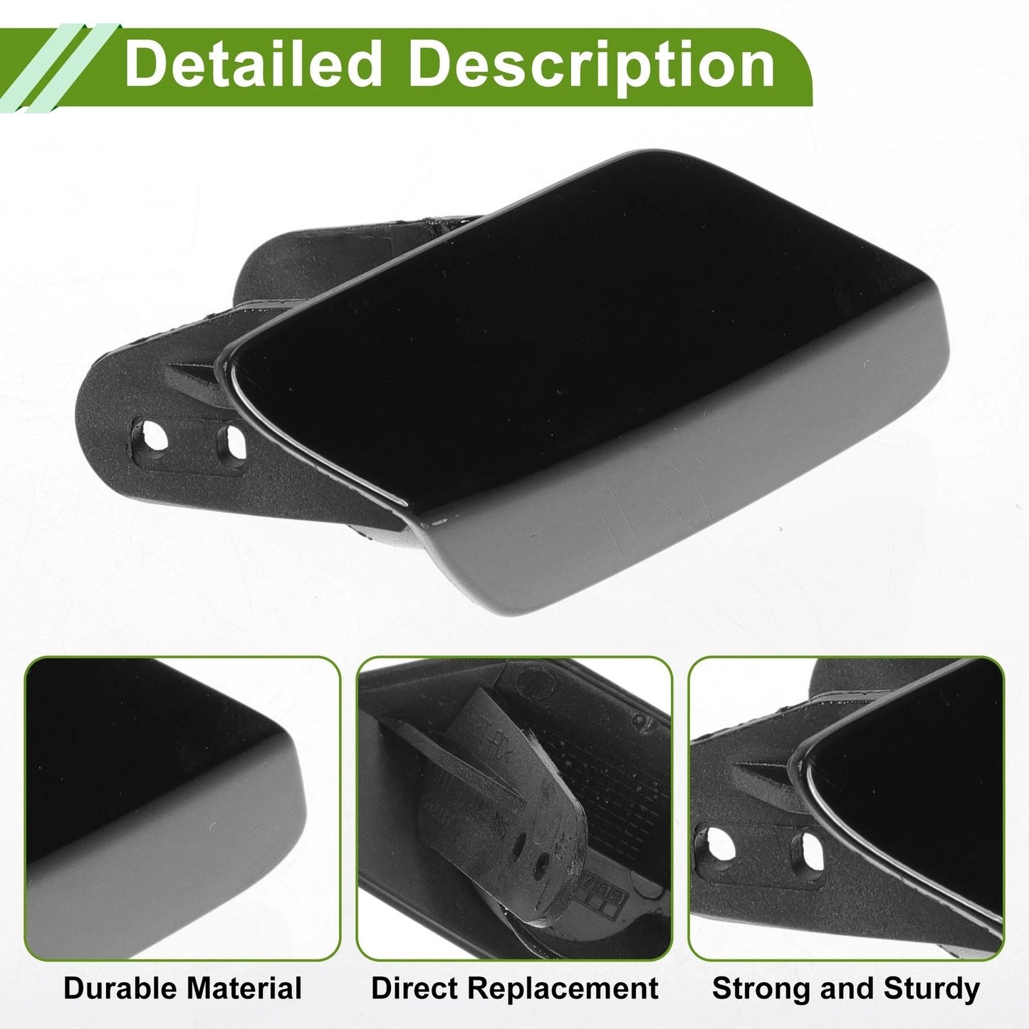 Washer Nozzle Cover Cap for BMW 320i (2013-2018) Black