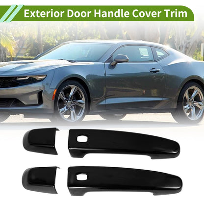 Door Handle Cover Trim for Chevrolet Camaro Glossy Black (2016-2023)