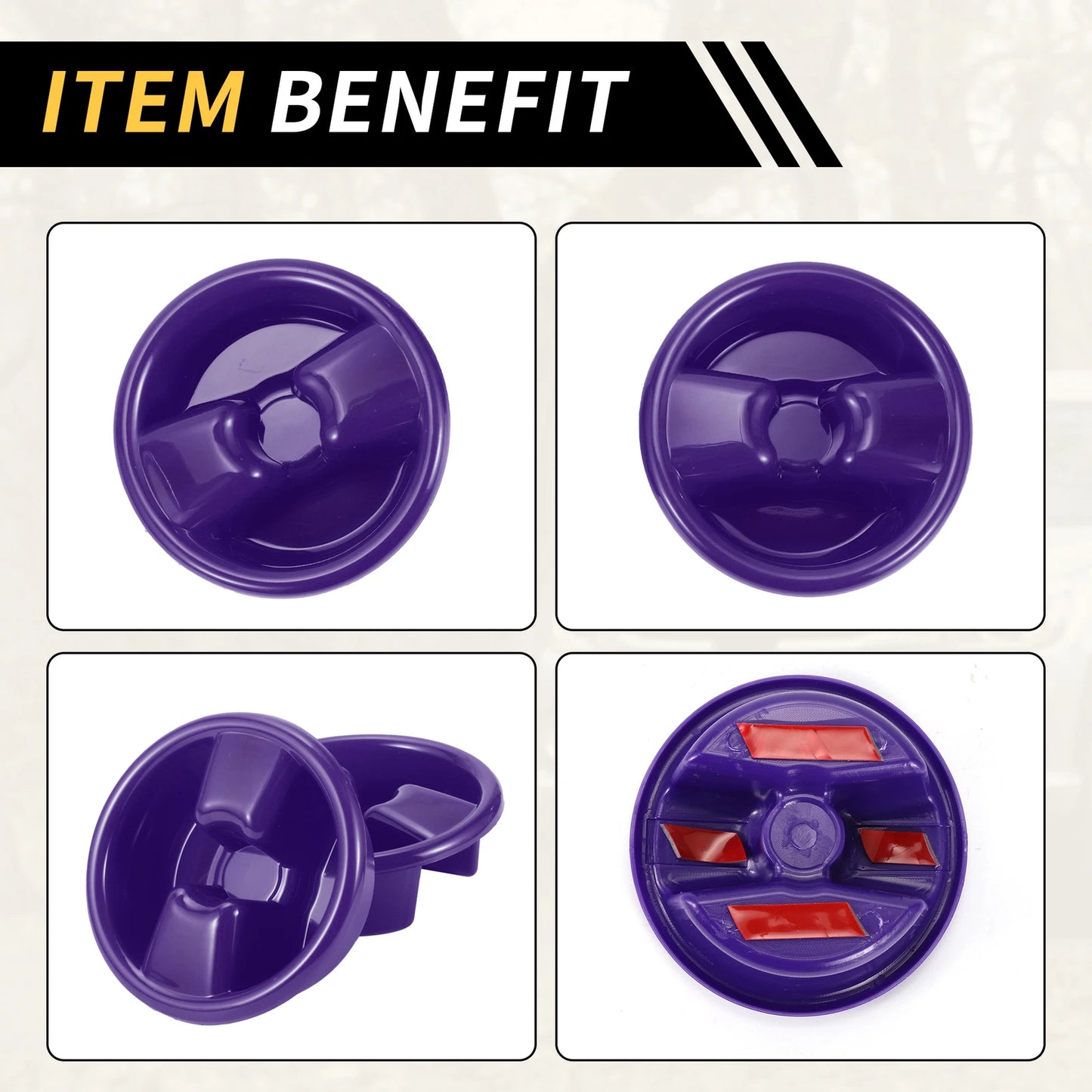 Roof Top Mounting Knob Screw Cover for Jeep Wrangler JK (2007-2017) Purple