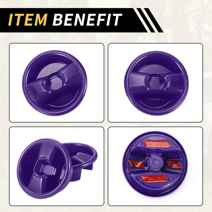 Roof Top Mounting Knob Screw Cover for Jeep Wrangler JK (2007-2017) Purple