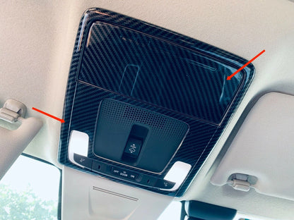 Front Reading Light Frame Cover Trim for 2022-2023 Honda Civic Carbon Fiber 2 x pcs