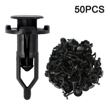 50x9mm Bumper Splash Shield Hood Engine Push Clip Rivet for Ford
