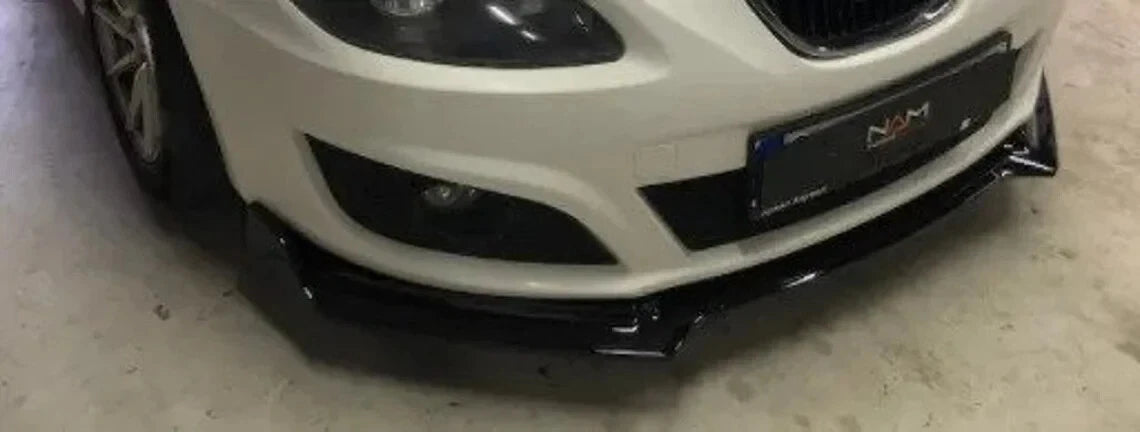Front Bumper Lip Splitter Spoiler for Seat Leon Mk2 (2005-2012) 3 Pcs