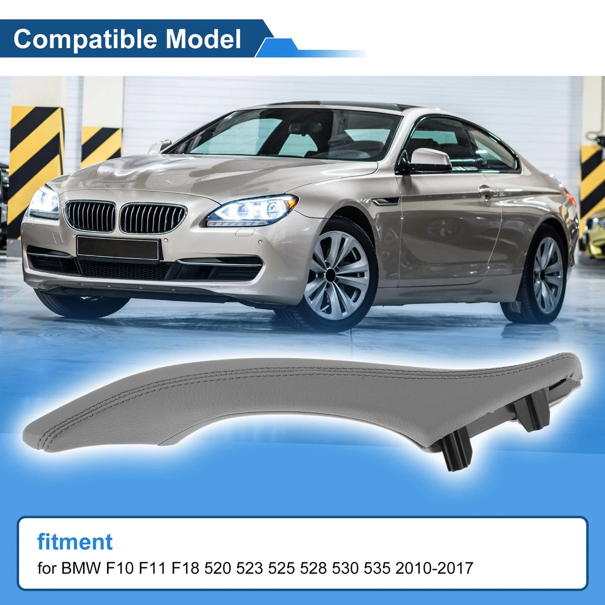 Inner Door Panel Handle for BMW F10/F11/F18 (2010-2017) Gray