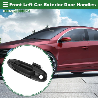 Black Front Left Exterior Door Handle for Toyota Land Cruiser (2008-2021)