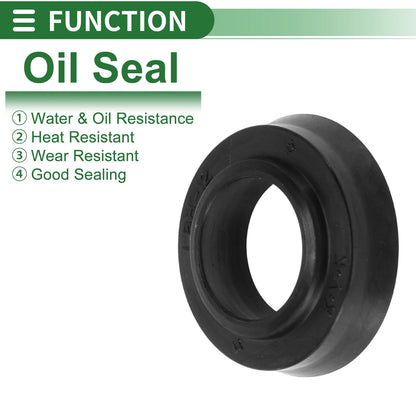 Oil Seal / 12x20x4.5mm / Rotary Shaft Seal NBR Rubber Black 5 Pcs for Car