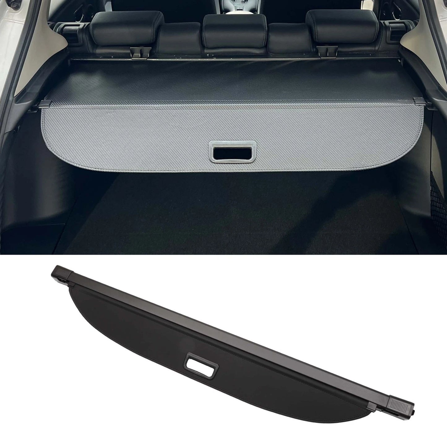 Retractable Cargo Cover for Jeep Compass (2007-2016) Gloss Black