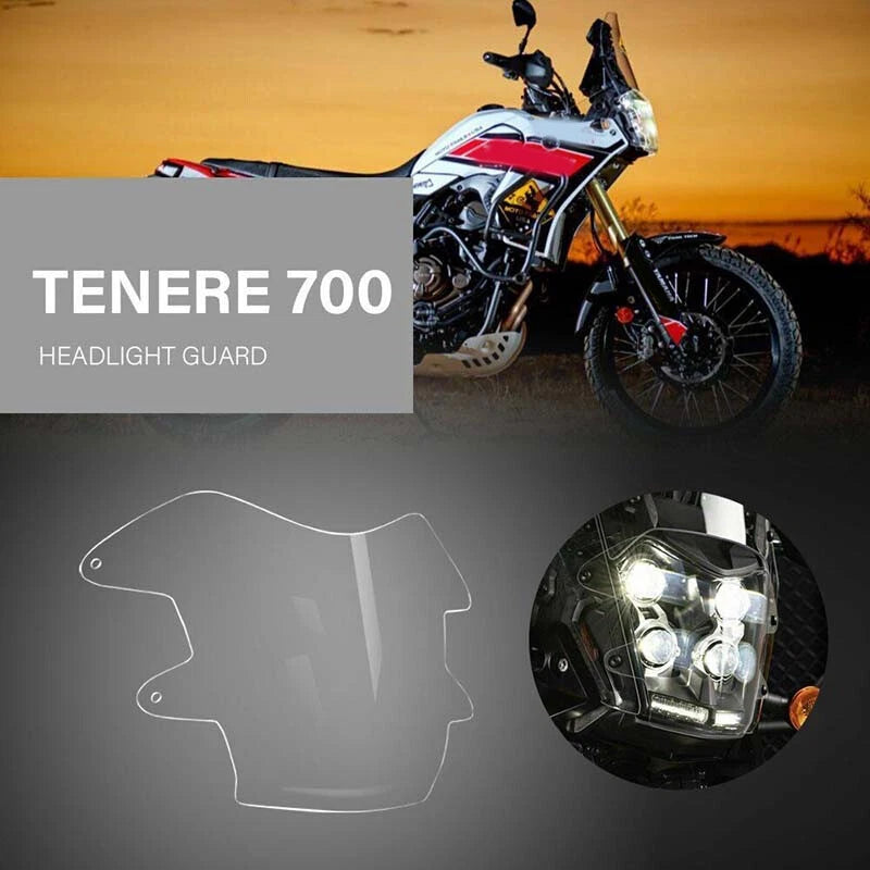 Acrylic Headlight Protector Guard for Yamaha Tenere 700 XTZ (2019-2023)