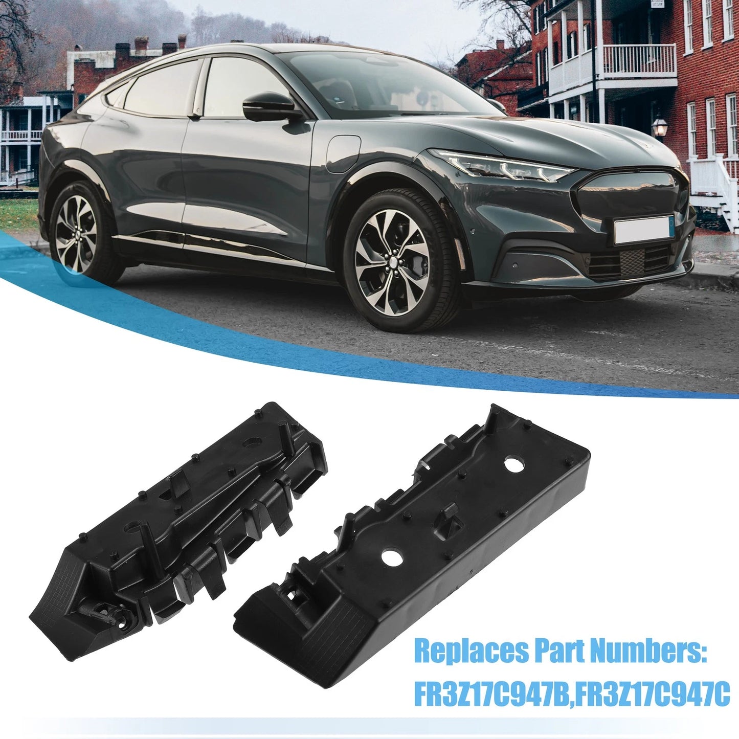 Front Bumper Retainer Brackets for Ford (2013-2014) - 2 x Brackets
