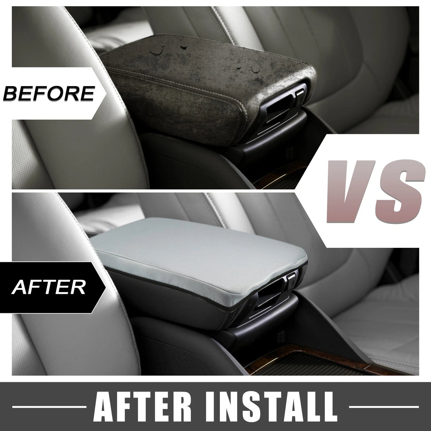 Center Console Armrest Cover for Mazda CX30 (2020-2023) Gray