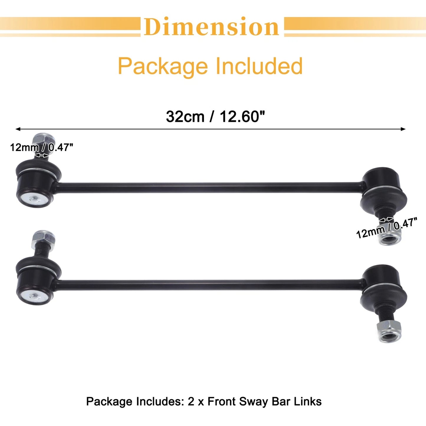 2 x Front Stabilizer Sway Bar Links for Toyota Noah Voxy (2001-2007)