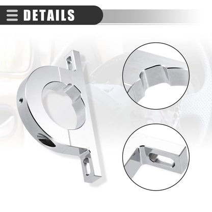 Steering Column Keyed No Drop Mount for GM GMC Metal Silver Tone