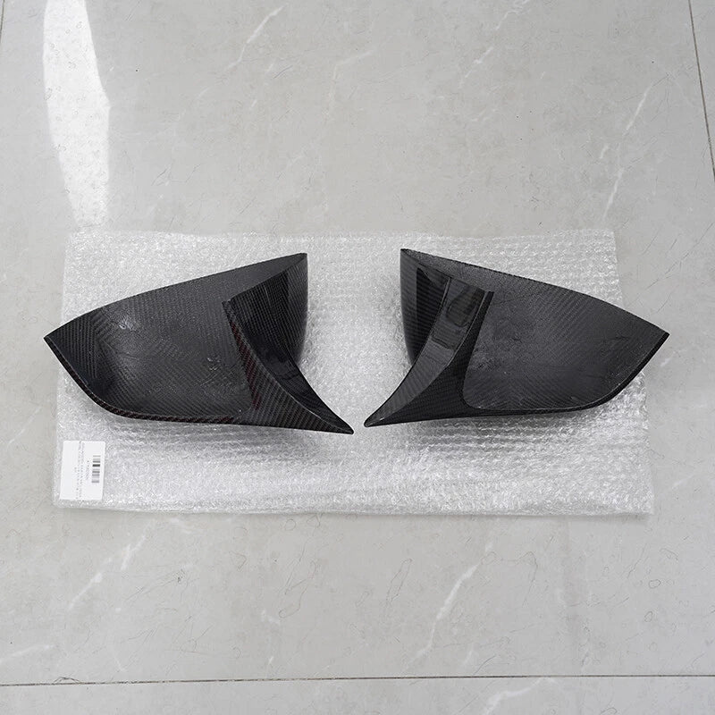 2 x Carbon Fiber Side Mirror Covers for 2020-2024 Tesla Model Y