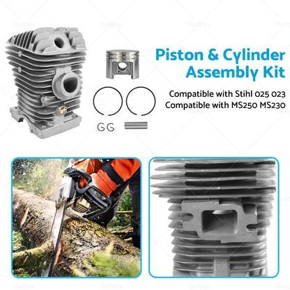Piston & Cylinder Assembly Kit 42.5mm for Stihl 025 023 MS250 MS230