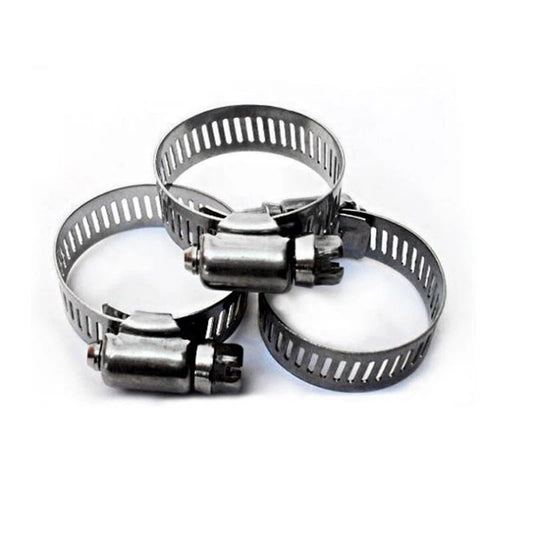 10Pcs Stainless Steel Adjustable Drive Hose Clamps Fuel Line Tube Clips 3/4"-1"