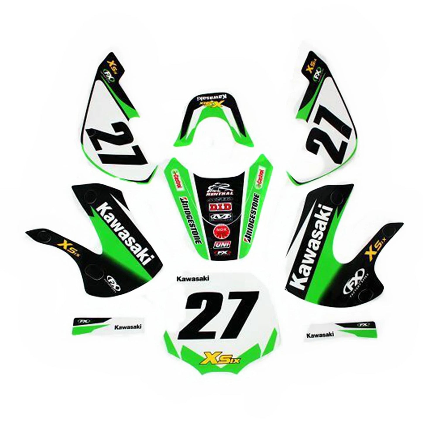 27 Classic Decals Stickers Kit for KLX 110 PIT PRO Dirt Bike