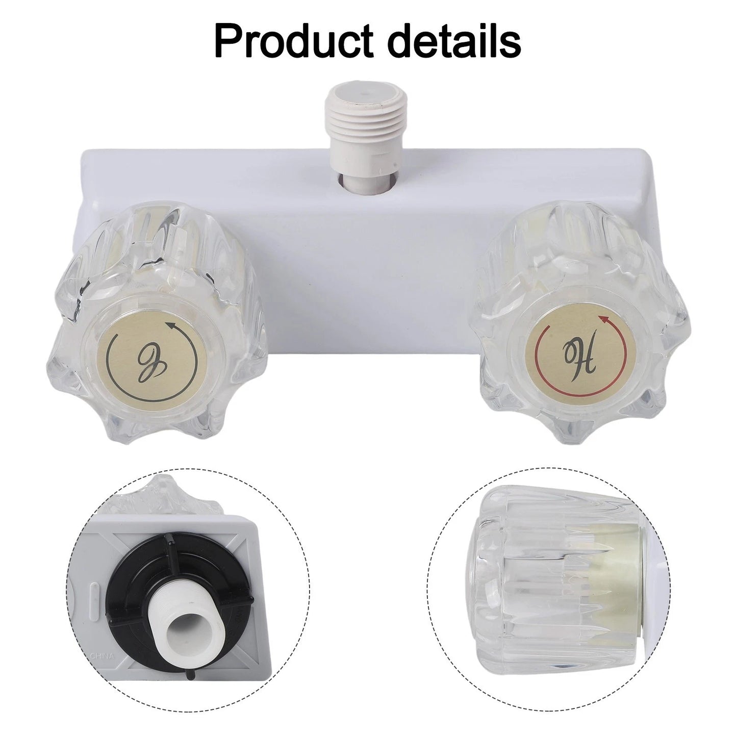 Double Knob Diverter / Design / RV Shower Faucet for RV