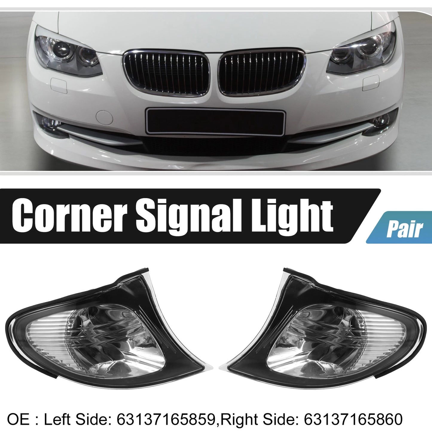Clear Turn Signal Light Lamp for BMW E46 3 Series (2002-2005)