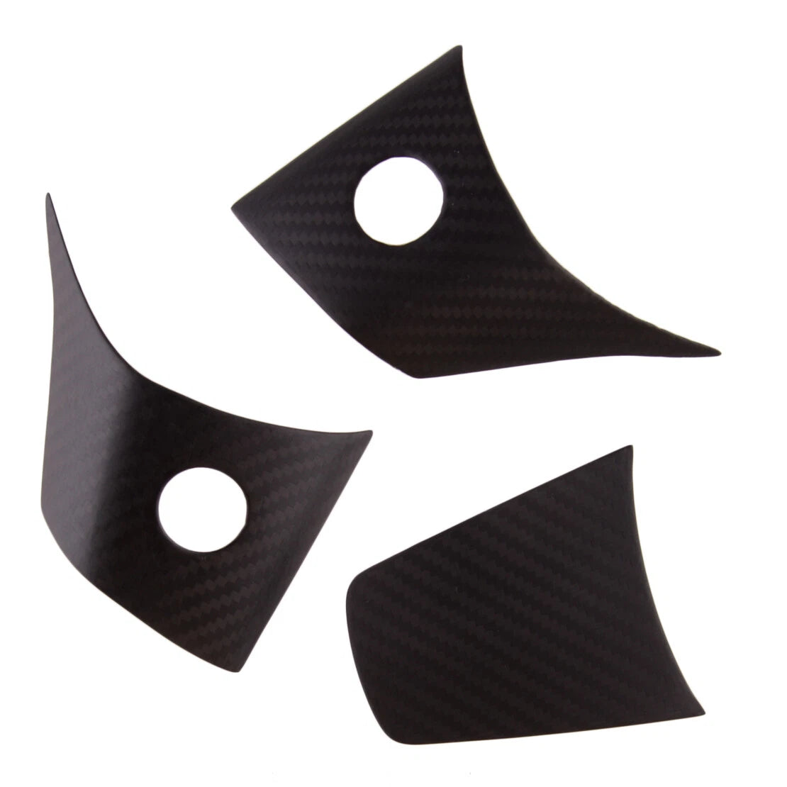 Carbon Fiber Steering Wheel Cover Trim for Tesla Model 3 (2017-2021)
