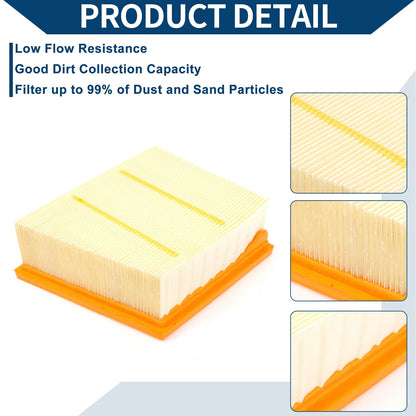Car Engine Air Filter for Ford Fiesta Mk7 1.25L 1.4L 1.6L (2008-2017)